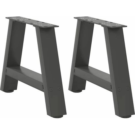 Couchtischbeine A-Form 2 Stk. Anthrazit 40x(30-31) cm Stahl