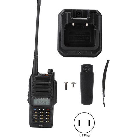 Émetteur-récepteur Baofeng UV-XR PLUS étanche VHF/UHF bifréquence 100-240V prise US (1/5)