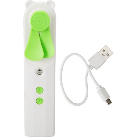 Mini ventilateur brumisateur portable rechargeable, brise puissante réglable, pulvérisation d'eau pour maison extérieur (1/5)