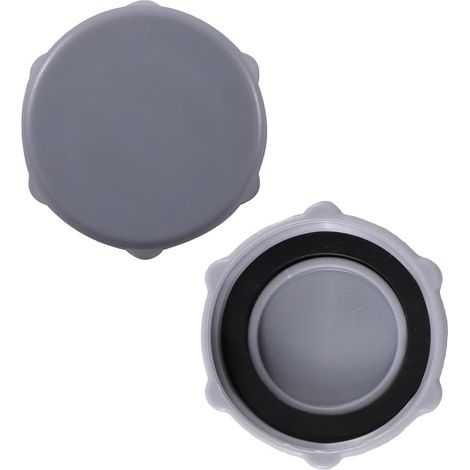2PCS Bouchon Piscine Vidange Remplacement Vanne Piscine Gris Accessoire  Fermeture etanche, installation manuelle, materiau resistant aux intemperies, lot de 2 pieces de rechange (1/5)
