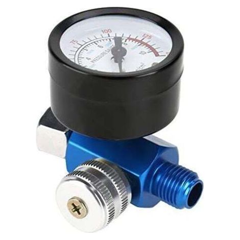 Pair Manometer für Farbpistolen, Druckregler für Farbpistolen, 1/4\"-Luftdruckregler für Farbpistolen, Manometer-Zubehör für Druckluftwerkzeuge