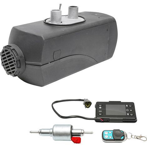RISCALDATORE D’ARIA RISCALDATORI DA PARCHEGGIO PER L'AUTO RISCALDATORE PER AUTO 12V, 2KW, display LCD, con telecomando e candela Kyocera