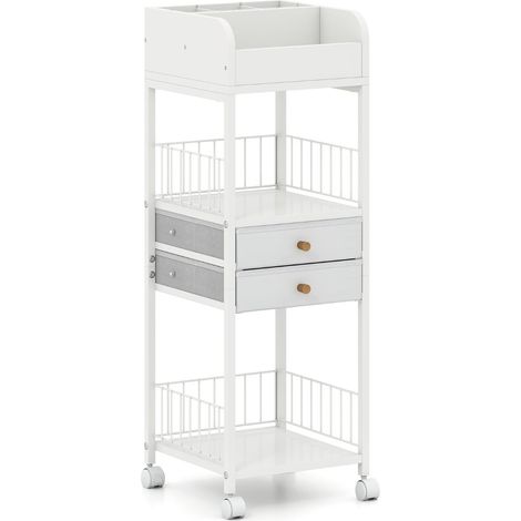 Chariot de rangement pour maquillage avec tiroirs et roulettes (1/5)