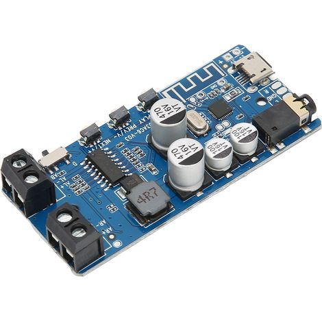 2x5W Dual-Output-Bluetooth-Leistungsverstärkerplatine, DIY Bluetooth 5.0 Stereo-Empfängermodul (1/5)