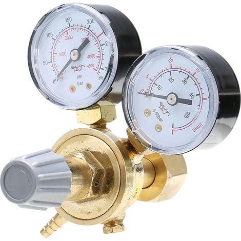 Réducteur de pression avec manomètre pour gaz Argon Co2 inert - Régulateur de pression MIG WIG MAG - Appareil de soudage à gaz (1/5)