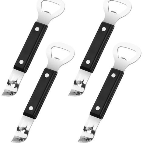 4 Pièces Ouvre-Boîte Manuel,Ouvre-Bouteille Multifonctionnel, Can Opener pour Boissons Canettes de Bière (1/5)