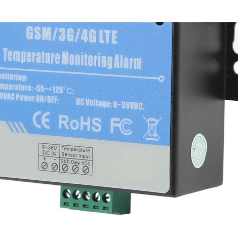 Capteur d'humidité et température GSM 3G/4G avec alarme de panne de courant AC100-240V, moniteur environnemental 4GL-A, prise américaine (1/5)