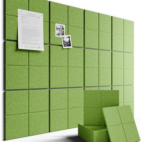 Lot de 12 Panneaux Acoustiques Muraux 30 × 30 cm en Feutre, Design Croix, Décoration de Mur pour Maison, Bureau et Espace Intérieur (1/5)