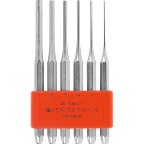 PB Swiss Tools Splintentreiber-Satz, im Kunststoffhalter, Sonderqualität, verchromt, 6-teilig (1/2)