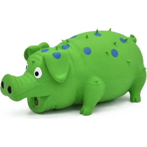 Cochonnet couineur pour chiens, 1 cochonnet qui grogne, adapté aux chiens de petite, moyenne et grande taille, en caoutchouc résistant, pour chiens et chiots, jouet interactif et amusant en latex - Ve