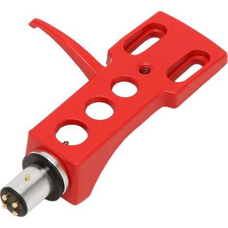 Porte-cellule de platine vinyle en alliage d'aluminium haute résistance, support d'aiguille pour divers disques vinyles, rouge (1/5)