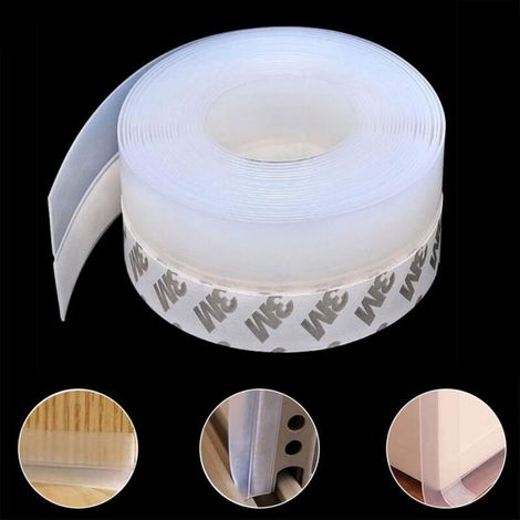5 m Bande de joint en silicone Bande de porte Fond coupe-froid Fenêtre d'étanchéité Bande de protection contre les courants d'air porte 45 mm (1/4)