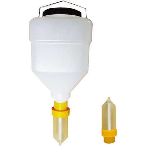 Bouteille de sauce de 5,5 L avec embouts distributeurs, distributeur de sauce suspendu, bouteille de sauce à presser de grand diamètre (1/5)