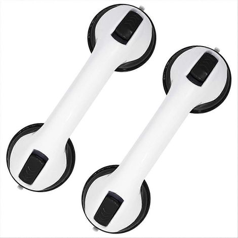 Set mit 2 Haltegriffen für Badewanne und Dusche, Duschstange mit Saugnapf, Sicherheitsgriffe für Duschsitz, Badezimmer-Haltegriff A (1/5)