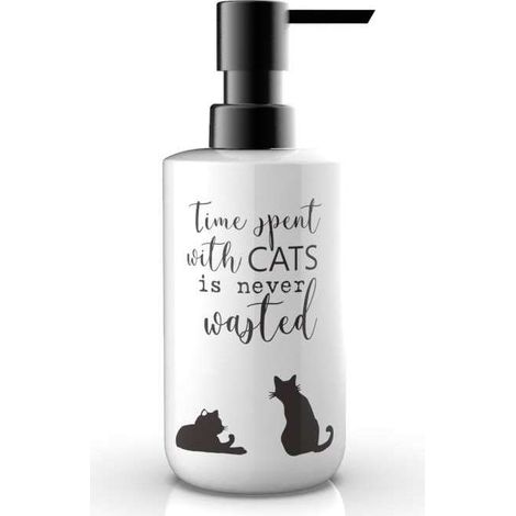 Metaform - Dispenser sapone da appoggio Bianco in Ceramica Mod. Cats (1/2)