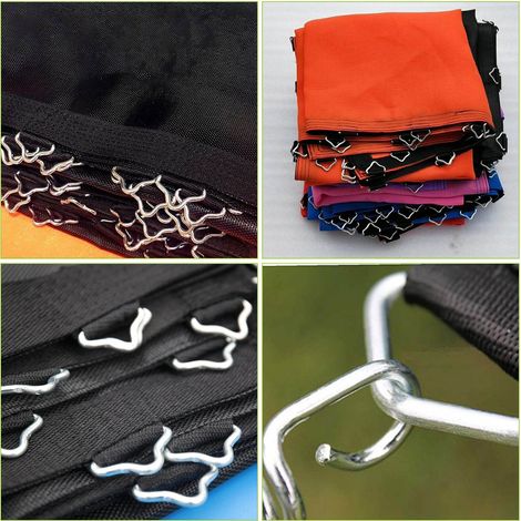 Anneau triangulaire V ring pour trampoline – Pièce de fixation – Lot de 100, accessoire de sécurité (1/5)