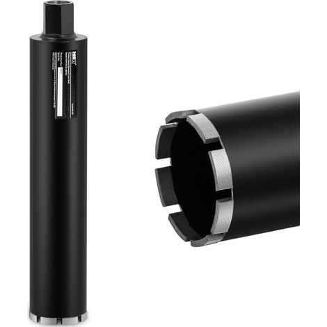 MSW – Foret diamanté 83mm pour béton et pierre – Longueur 400mm – Filetage 1 1/4'' – Perçage à sec et humide (1/3)