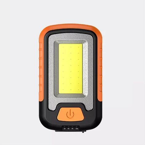 Linterna portátil recargable para el trabajo y el camping, diseño magnético con función de alimentación portátil (dimensiones: 110 x 65 x 34 mm). (1/3)