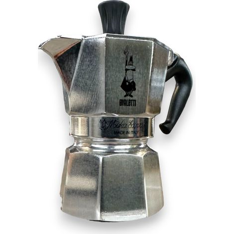 Caffettiera tradizionale moka 1 tazza in alluminio con manico in nylon Express restyling Bialetti (1/4)