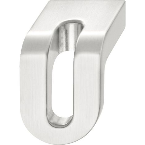 Moderner Möbelknopf aus verzinkter Legierung, 35 x 29 mm, für Schrank-, Schubladen- oder Türgriffe, Oberfläche gebürstetes Nickel (1/3)