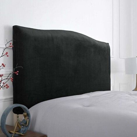 Housse de tête de lit extensible en tissu doux – Protection anti-poussière – Convient pour têtes de lit de 140 à 170 cm – Facile à installer