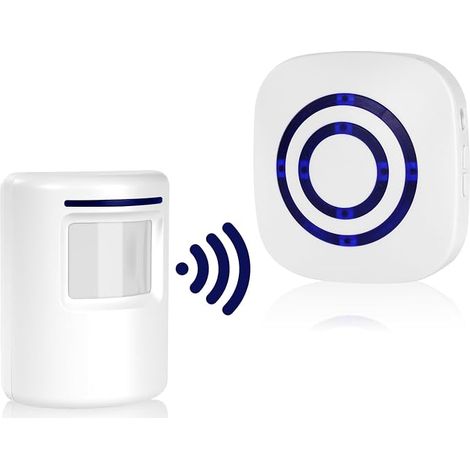 AXFEE Motion Detector Alarm, Wireless Doorbell, Shop Bell (1/5)