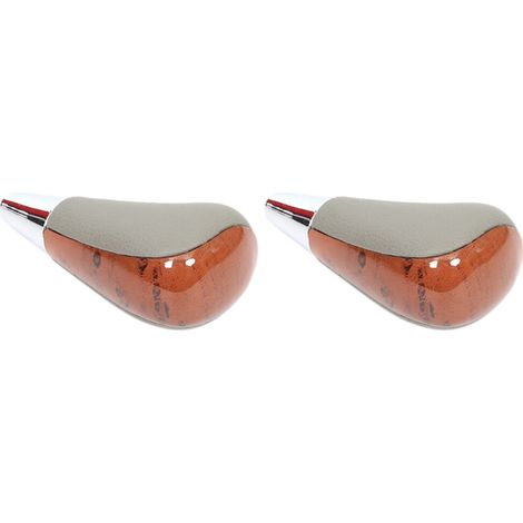 2 pomelli del cambio con finitura effetto legno per auto, compatibili con Camry, Harrier, Fortuner e Crown.