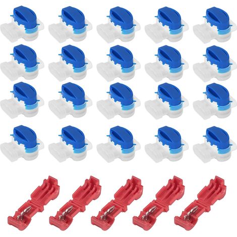 40 conectores de cable para robot cortacésped, conectores rellenos de resina, accesorios rellenos de gel para robot cortacésped de jardín, con 10 conectores de terminal.