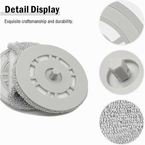 Soportes para paños de fregona para aspiradoras Dreame L10S Ultra/ L10S Pro Gen 2/ L10 Ultra/ L10 Prime/ L10S Pro/ X20 Pro (Repuestos)