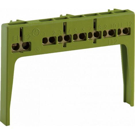Solera – Bornier de terre 2x16mm² + 12x6mm² – Connexion à vis pour coffret électrique – Autre composant de tableau électrique