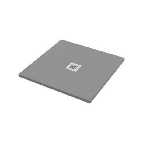 Piatto doccia quadrato effetto pietra grigio 80x80 cm