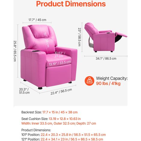 Fauteuil Inclinable pour Enfants - Chaise Relax Ergonomique (1/5)