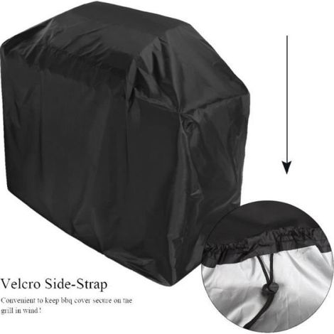 Housse de Protection pour barbecue - Noir - Imperméable - 80 x 66 x 100 cm - Anti poussière - Extérieur (1/4)