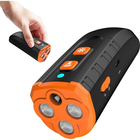Dispositivo antiladridos para perros, dispositivo antiladridos para perros con 3 ultrasonidos, dispositivo de entrenamiento portátil y silencioso para perros vecinos, en interiores y exteriores.