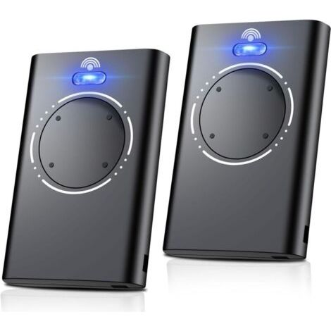 Lot de 2 Telecommande Portail, Telecommande Porte de Garage, Telecommande 868MHz, Compatible avec XT2 868 SLH LR, XT4 868 SLH LR, 4 Canaux Noir (1/4)