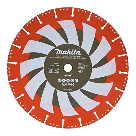 Disque à tronçonner diamanté Makita Rescue 300 mm