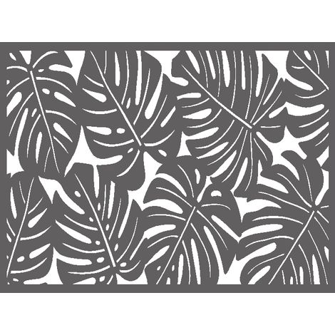 Set tavolo da cucina AŻUR Monstera grigio