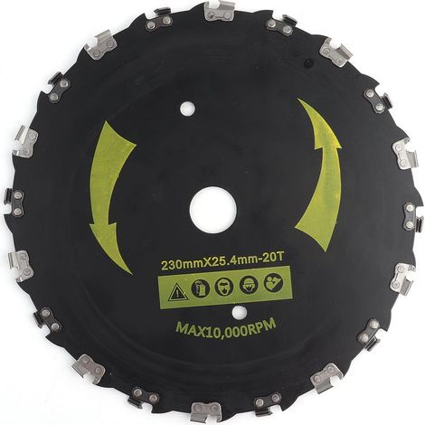 Lame de débroussailleuse 9 pouces en acier carbone, 20 dents pour coupe robuste (1/5)