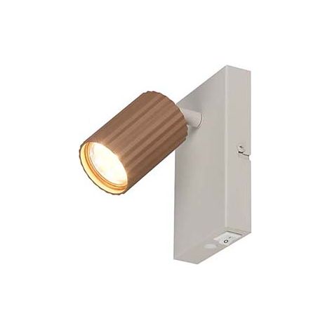 Spotstrahler Wandleuchte Wohnzimmerleuchte Flurlampe Metall braun GU10 H 15 cm (1/5)