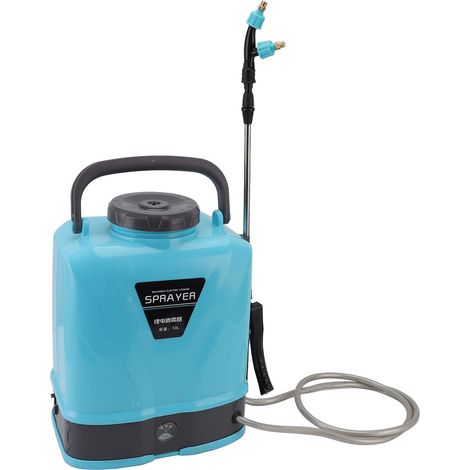 Pulvérisateur de dos électrique à batterie pression ajustable agricole avec 5 embouts pour désherbage pulvérisation nettoyage prise UE 10 L (1/5)