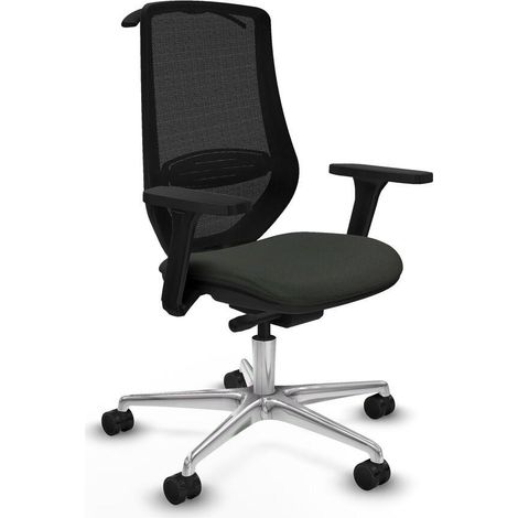 Piqueras y Crespo D086N0H Silla de oficina negra ergonómica