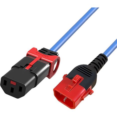 Microconnect MC-DUALC13C14S-3B cable de transmisión Azul 3 m C13 acoplador C14 acoplador