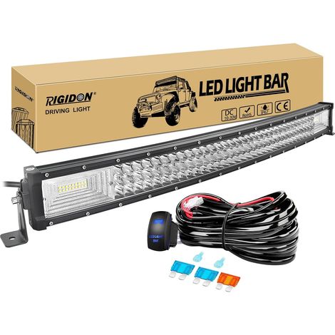 80cm 32 pouces 405W incurvée led light barre avec 12V faisceau kit (1/5)