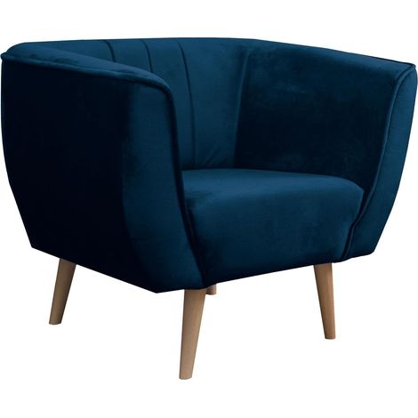 Sillón Glenview 105, Kronos 09, 75x82x74cm, Tapiz, Patas: Madera, 0 (1/5)