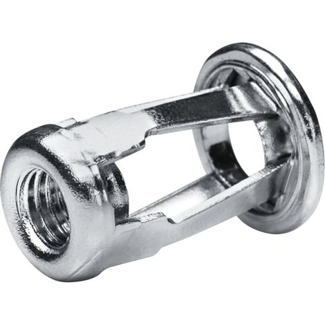 GOEBEL - 250 x Ecrous à sertir éclatés M 5 - Acier  [ AISI 1008 ] Zingué - Tête plate  - Extrémité de l'arbre  ouverte - GO-FOUR - 7570500000 (1/5)