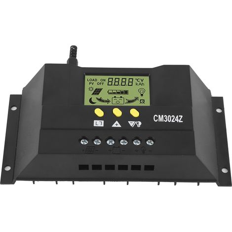 12V/24V/30A PWM-Solarladeregler mit LCD-Anzeige, Bedienfeld für den privaten, industriellen und gewerblichen Einsatz (1/5)