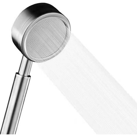 BEBUSINGOTO Pommeau Douche Haute Pression en Acier Inoxydable 304, Douchette Douche Salle de Bain Economie d'Eau Installation Facile - Méthode de Jet en Forme de Taille (1/5)