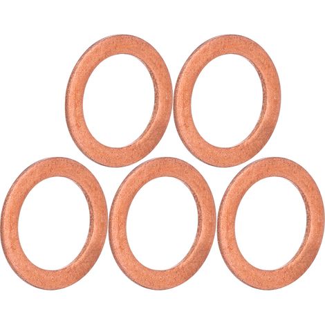 5PCS Joint d'Étanchéité en Cuivre Rouge AS-050-6 pour Valve de Bouteille de Plongée, Pièce de Rechange et Accessoire d'Entretien (1/5)
