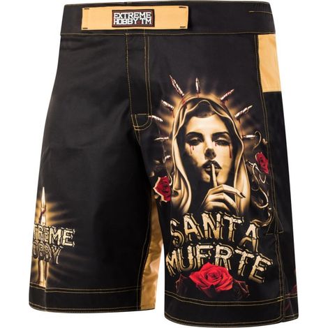 Extreme Hobby Santa Muerte MMA Shorts L