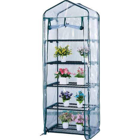 MINI-GARTENGEWÄCHSHAUS FÜR BALKON, VERTIKAL, 5-STÖSSE, BALKON FOLIAK XXL (1/5)